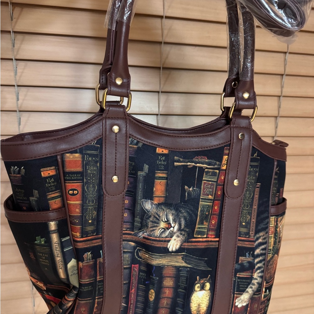 Charles Wysocki "Classic Tails" Tote Bag With Cat Artwork - Picture 2 of 6